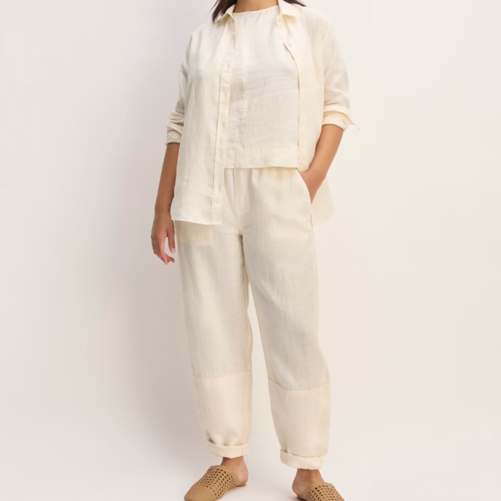 Everlane Pull-on Linen Pants(10) - Picture 4 of 10